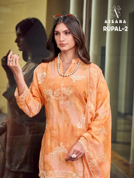 Rupal Vol 2 By Afsana Bemberg Silk Readymade Salwar Kameez 